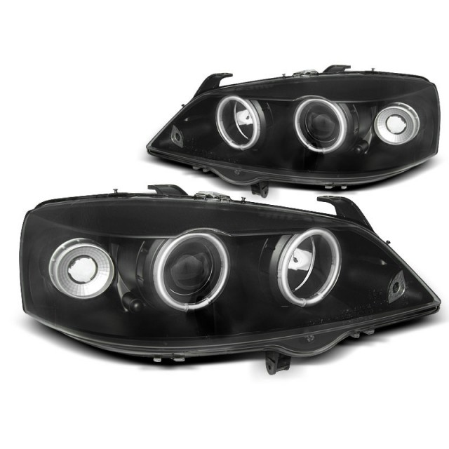 Yeux d'ange CCFL noir avant pour Opel Astra G 09.97-02.04 a 383,82 € LPOPA5 chez CAROU TUNING