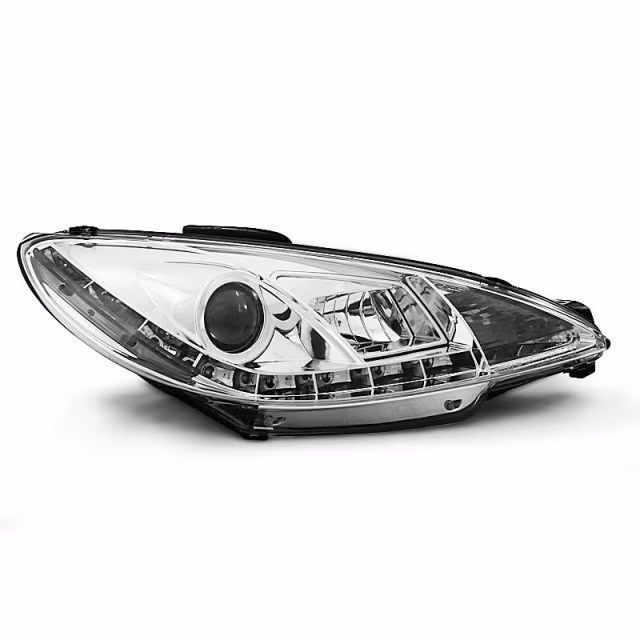 Journal Chrome Avant pour Peugeot 206 1998-2002 a 443,96 € LPPE18 chez CAROU TUNING