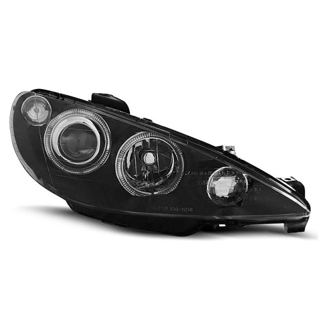 Yeux d'ange noirs avant pour Peugeot 206 2002 a 407,88 € LPPE27 chez CAROU TUNING