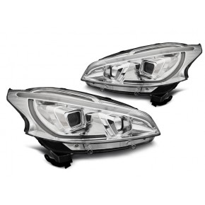 Tube lumineux chrome avant pour Peugeot 208 2012-2015 a 596,73 € LPPE30 chez CAROU TUNING