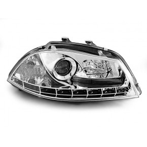 Phares de jour chrome avant pour SEAT IBIZA 6L 2004-2008 a 443,96 € LPSE07 chez CAROU TUNING