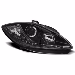  Phares DRL Noirs Avant pour Seat Leon Altea 2009-2012 à  591,31 €  Chez CAROU TUNING CONCEPT en GuadeloupePhares DRL Noirs Avant pour Seat Leon Altea 2009-2012
