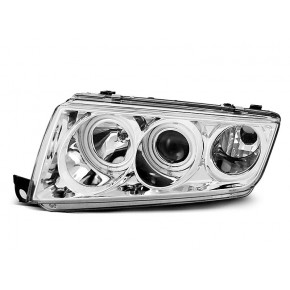 Phares Angel Eyes Chrome Avant pour Skoda Fabia I 12.99-08 a 321,26 € LPSK02 chez CAROU TUNING