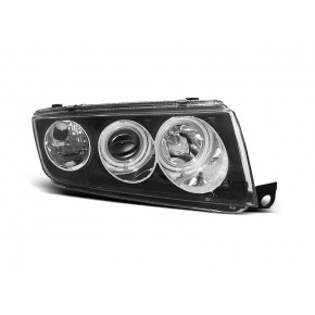 Phares Angel Eyes Noirs Avant pour Skoda Fabia I 12.99-08 a 321,26 € LPSK03 chez CAROU TUNING