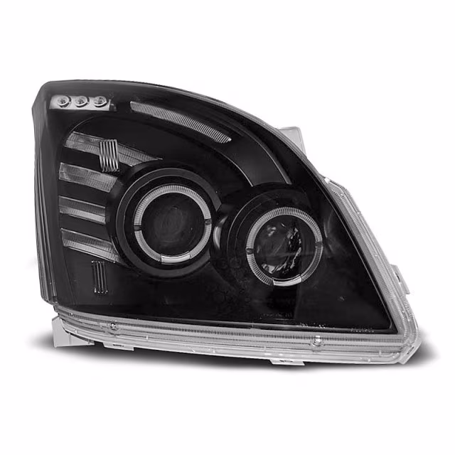Yeux d'ange noirs avant pour Toyota Land Cruiser 120 2003-2009 a 362,76 € LPTO06 chez CAROU TUNING