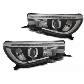 Projecteur LED Vrai DRL Noir pour Toyota Hilux 2016 a 837,29 € LPTO34 chez CAROU TUNING