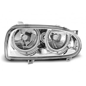 PHARES ANGEL EYES CHROME s'adaptent au VW GOLF 3 09.91-08.97 a 254,60 € LPVW01 chez CAROU TUNING