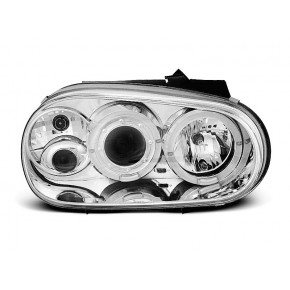 Phares Angel Eyes Chrome Avant pour VW Golf 4 09.97-09.03 a 307,43 € LPVW06 chez CAROU TUNING
