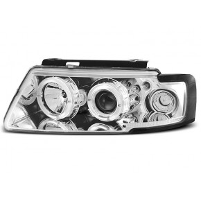 Phares Angel Eyes Chrome Avant pour VW Passat B5 11.96-08.00 a 307,43 € LPVW12 chez CAROU TUNING
