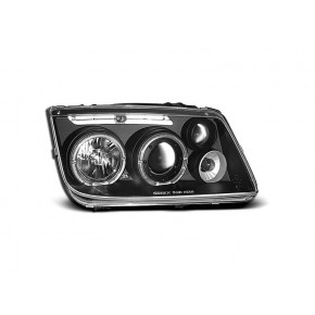 Phares Angel Eyes Noirs Avant pour VW Bora 1998-2005 a 307,43 € LPVW15 chez CAROU TUNING