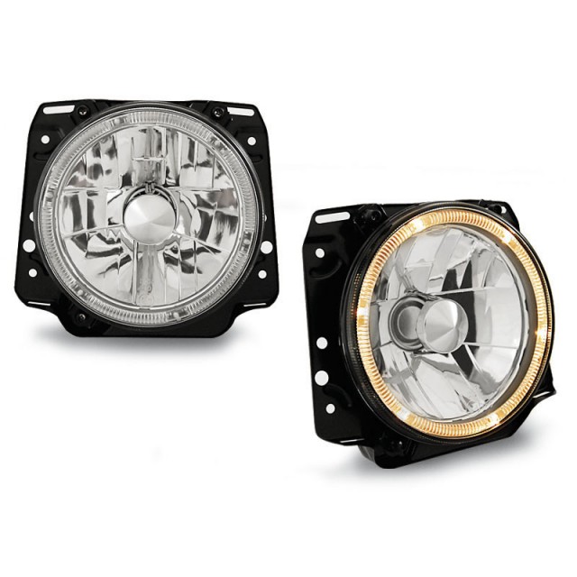 Phares Angel Eyes Chrome Avant pour VW Golf II 08.83-08.91 a 160,68 € LPVW21 chez CAROU TUNING