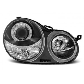 Phares Angel Eyes Noirs Avant pour Volkswagen Polo 9N 2001-2005 a 449,38 € LPVW59 chez CAROU TUNING