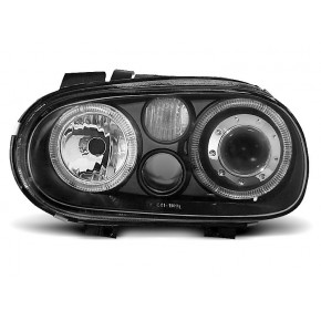Phares Angel Eyes Noirs Avant pour VW Golf 4 09.97-09.03 a 407,88 € LPVW70 chez CAROU TUNING