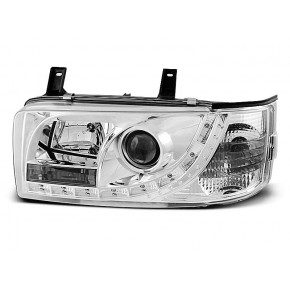 PHARES DE JOUR CHROME s'adaptent au VW T4 90-03.03 TRANSPORTER. a 419,37 € LPVW83 chez CAROU TUNING