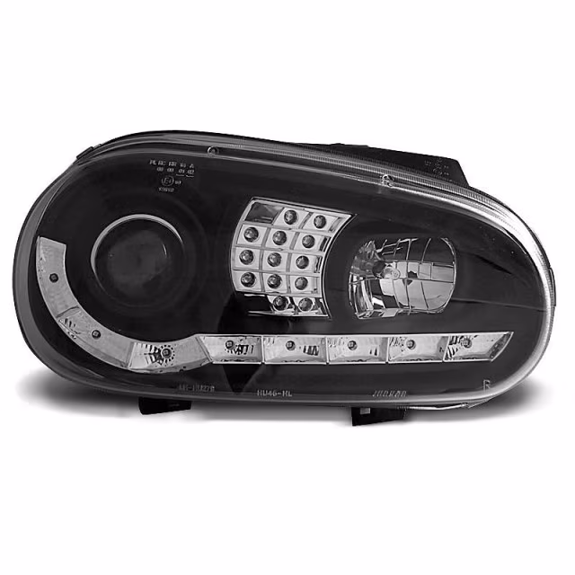 Phares de Jour Noirs pour VW Golf 4 09.97-09.03 a 457,79 € LPVWB2 chez CAROU TUNING