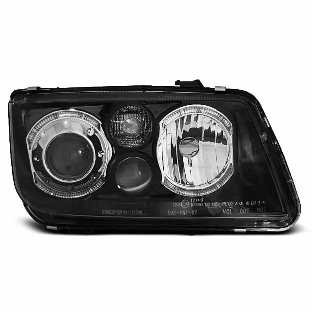 Phares Angel Eyes Noirs Avant pour VW Bora 1998-2005 a 392,24 € LPVWC0 chez CAROU TUNING