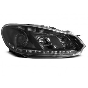 Phares DRL Noirs Avant pour VW Golf 6 2010-2012 a 651,45 € LPVWD1 chez CAROU TUNING