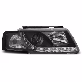  Phares Vrais DRL Noirs Avant pour VW Passat B5 1996-2000 à  555,83 €  Chez CAROU TUNING CONCEPT en GuadeloupePhares Vrais DRL Noirs Avant pour VW Passat B5 1996-2000