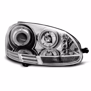  Phare Angel Eyes CCFL Chrome Avant pour VW Golf 5 10.03-09 à  403,06 €  Chez CAROU TUNING CONCEPT en GuadeloupePhare Angel Eyes CCFL Chrome Avant pour VW Golf 5 10.03-09