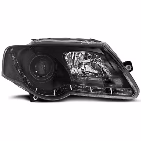  Phares Vrais DRL Noirs Avant pour VW Passat B6 3C 2003-2010 à  623,80 €  Chez CAROU TUNING CONCEPT en GuadeloupePhares Vrais DRL Noirs Avant pour VW Passat B6 3C 2003-2010