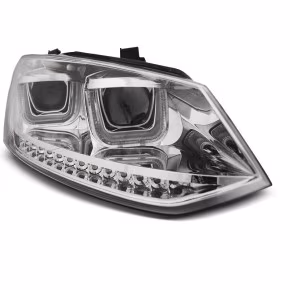  Phares U-LED Chrome Avant pour VW Polo 6R 2009-2014 à  651,45 €  Chez CAROU TUNING CONCEPT en GuadeloupePhares U-LED Chrome Avant pour VW Polo 6R 2009-2014