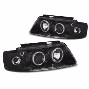  Phares Angel Eyes CCFL Noirs Avant pour VW Passat B5 1996-2000 à  389,23 €  Chez CAROU TUNING CONCEPT en GuadeloupePhares Angel Eyes CCFL Noirs Avant pour VW Passat B5 1996-2000