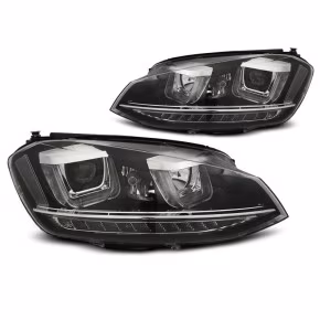  Phares U-LED DRL Noir pour VW Golf 7 2011-2017 à  626,79 €  Chez CAROU TUNING CONCEPT en GuadeloupePhares U-LED DRL Noir pour VW Golf 7 2011-2017