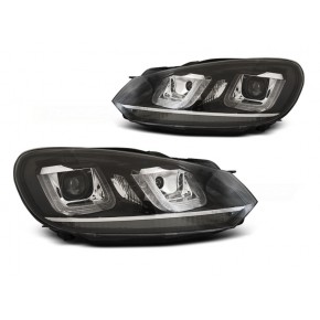 Phares U-LED DRL Noir Chrome pour VW Golf 6 2008-2012 a 596,73 € LPVWP3 chez CAROU TUNING