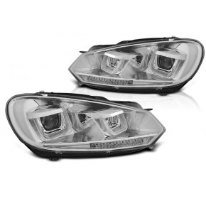 Phares U-LED Chrome DRL pour Volkswagen Golf 6 2008-2012 a 719,41 € LPVWR4 chez CAROU TUNING