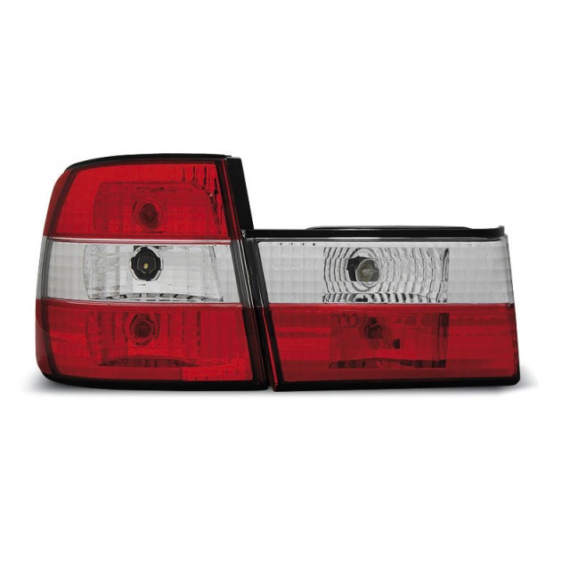 Feux Arrière Rouges Blancs pour BMW E34 Sedan 02.88-12.95 a 192,56 € LTBM10 chez CAROU TUNING