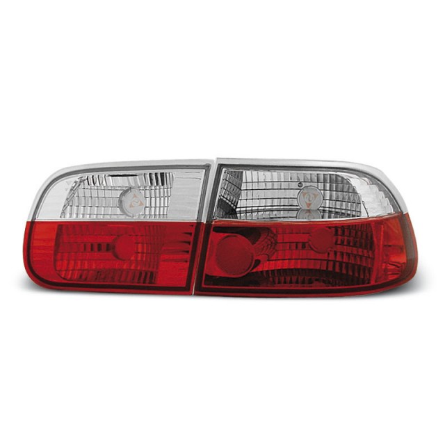 Civic 3D Rouge Blanc pour Honda Civic 1991-1995 a 211,20 € LTHO05 chez CAROU TUNING