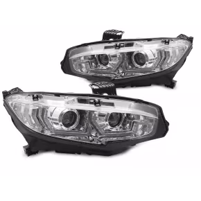 Phare LED Chrome DRL Seq pour Honda Civic X 2016-2021 a 899,86 € LPHO38 chez CAROU TUNING