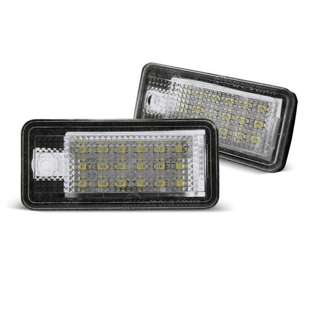 Lumières LED de plaque d'immatriculation arrière pour Audi A3/A4/A6/Q7 a 54,22 € PRAU02 chez CAROU TUNING