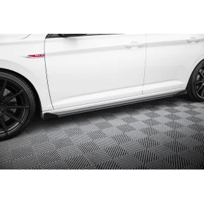 Street Pro Side Skirts Diffusers + Flaps Volkswagen Jetta GLI Mk7 a 567,02 € uniw-VWJE7GLICNC-SD1BRB+SF1G*21119 chez CAROU TUNING