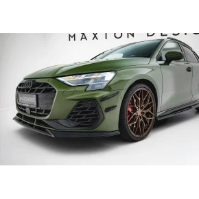 Front Bumper Wings (Canards) Audi S3 Sportback / A3 S-line Sportback 8Y Facelift a 209,46 € uniw-AU-S3-8YF-CAN1*21758 chez CAROU TUNING