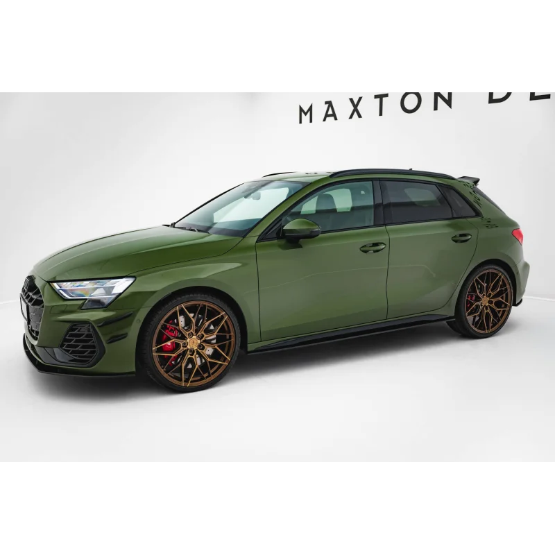Street Pro Side Skirts Diffusers Audi S3 Sportback / A3 S-line Sportback 8Y Facelift a 442,19 € uniw-AUS38YFCNC-SD1BRB*21790 chez CAROU TUNING