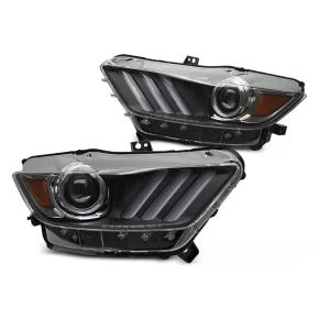 Phare Xenon LED Noir pour Ford Mustang 2014-2017 a 626,79 € LPFOC8 chez CAROU TUNING