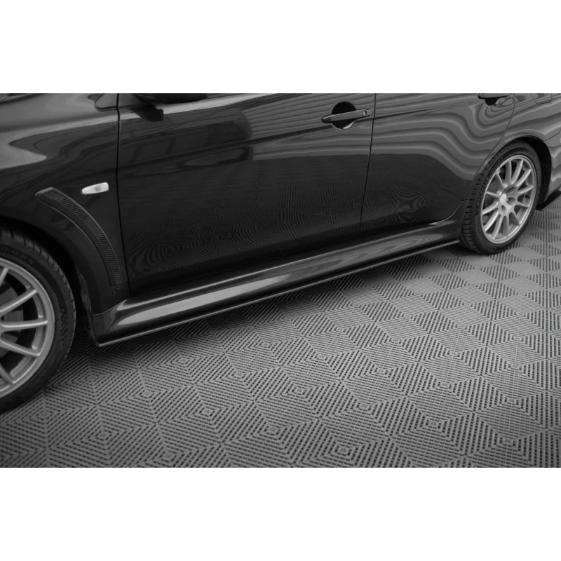Street Pro Side Skirts Diffusers Mitsubishi Lancer EVO X a 357,56 € uniw-MILA10EVOCNC-SD2B*21867 chez CAROU TUNING