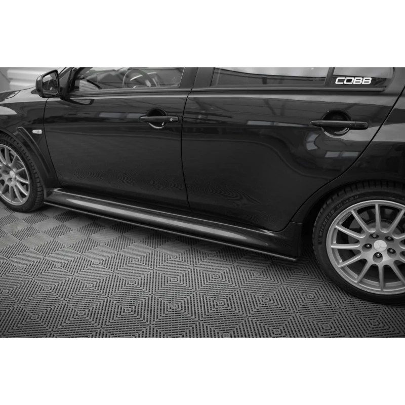 Street Pro Side Skirts Diffusers Mitsubishi Lancer EVO X a 357,56 € uniw-MILA10EVOCNC-SD2B*21867 chez CAROU TUNING