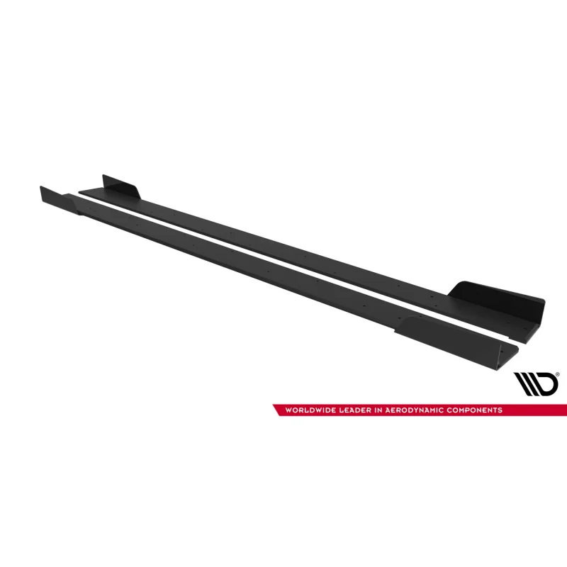 Street Pro Side Skirts Diffusers + Flaps Mitsubishi Lancer EVO X a 482,39 € uniw-MILA10EVOCNC-SD2B+SF1G*21869 chez CAROU TUNING