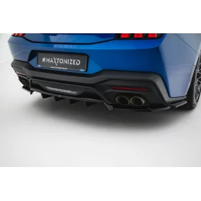Rear Splitter (with vertical bars) Ford Mustang GT Mk7 a 526,82 € uniw-FO-MU-7-GT-RD1G+RD2G*21920 chez CAROU TUNING