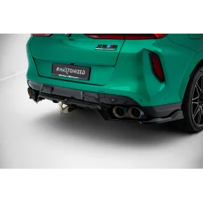 Rear Splitter (with vertical bars) BMW X6 M F96 Facelift a 526,82 € uniw-BM-X6-F96-M-RD1G+RD2G*21925 chez CAROU TUNING
