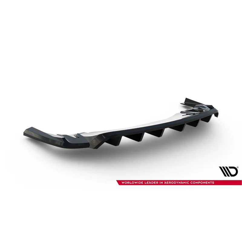 Rear Splitter (with vertical bars) Porsche Taycan Turbo S Mk1 a 526,82 € uniw-PO-TAY-1-TURBO-S-RD1G+RD2G*22124 chez CAROU TUNING