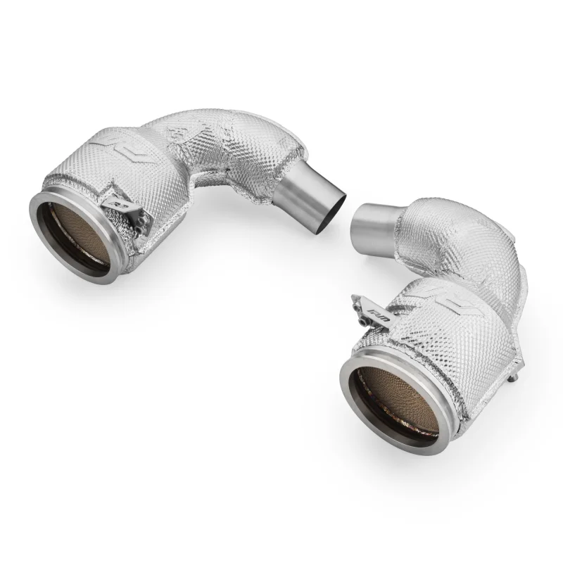 Downpipe Porsche Carrera 992 GTS with catalytic converter and heat shield a 13 582,23 € PROM.911992 chez CAROU TUNING