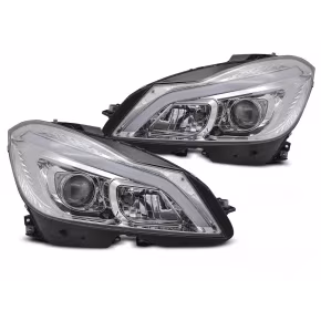  Feux de jour LED chromés Tube pour Mercedes W204 2011-2014 à  717,61 €  Chez CAROU TUNING CONCEPT en GuadeloupeFeux de jour LED chromés Tube pour Mercedes W204 2011-2014