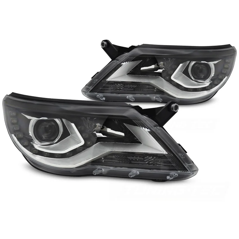 HEADLIGHTS DAYLIGHT BLACK fits VW TIGUAN I 07-11 a 644,84 € LPVX22 chez CAROU TUNING
