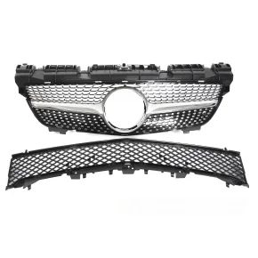 Grille Diamond Silver Chrome Avant pour Mercedes SLK R172 11-15 a 225,14 € GRMEJ2 chez CAROU TUNING