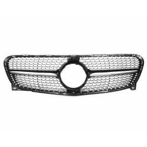 Grille Diamond Black Chrome Avant pour Mercedes GLA X156 13-16Grille Diamond Black Chrome Avant pour Mercedes GLA X156 13-16
