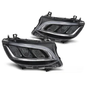 HEADLIGHTS FULL LED CHROME DRL fits MERCEDES SPRINTER 18-23HEADLIGHTS FULL LED CHROME DRL fits MERCEDES SPRINTER 18-23