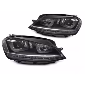 HEADLIGHTS SILVER LED SEQ DRL  fits VW GOLF VII 13-17HEADLIGHTS SILVER LED SEQ DRL  fits VW GOLF VII 13-17